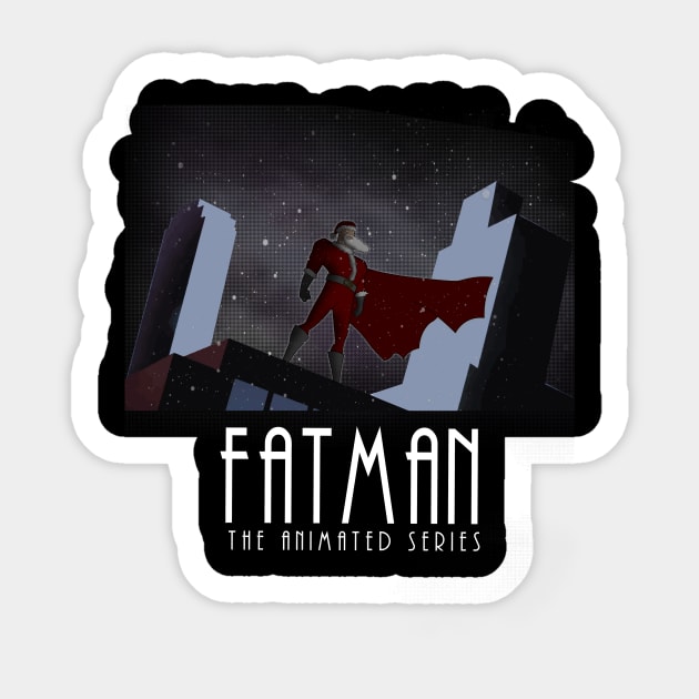 Fatman The Animated Series Santa Claus Christmas Sticker by Bevatron